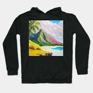 Maui Hawaii Oil Painting Hoodie